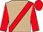 Tan, red sash, red sleeves, red cap (Centennial Farms)