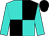 Turquoise and black quarters, black band on turquoise sleeves, black cap (Nicholas Cammarano, Jr)