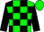Green, black blocks, black sleeves, green cap (Shagbark Farm, Llc)
