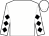 White, black diamonds on white sleeves (Jeff Chain)