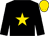 Black, gold star, gold cap (Desert Sun Stables)