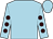 Light blue, brown spots on sleeves, light blue cap (D P Racing Llc)