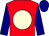 red, cream disc, navy blue sleeves and cap (Tijuana Racing Stables)