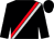Black, red and silver sash, 'rri' on back (Treece, Charles And Delgado, Nicholas)