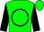 Green, black circle, black sleeves (Jack Steiner)
