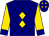 navy, gold diamond, navy diamonds and cuffs on gold sleeves (Rancho El Cemental)