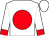White, red ball, red cuffs on sleeves (Juan Calderon)