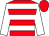 Red, white hoops, green band on white sleeves, red cap (Monarch Stables, Inc)