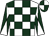White, hunter green checked, hunter green sleeves, white diablo, hunter green and white quartered cap (David Kassen)