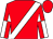 Red, white sash, red and white quartered sleeves, red cap (Manganaro Bloodstock And Ingordo, David)