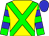Yellow body, green saint's cross andre, green arms, blue hooped, blue cap (H De Waele)