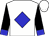 White, blue diamond, blue cuffs on black sleeves (BRET PEVEHOUSE)