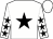 White, black star, black stars on sleeves (Maria Quinteros)