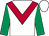 White, scarlet chevron, emerald green sleeves (Siu Chak Wai & Siu Wing Kin)