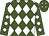 Forest green, white diamonds, white diamonds on sleeves (Clark Brewster)