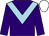 purple, light blue chevron, white cap (Mr J C Smith)