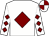White, maroon diamond, diamonds on sleeves, quartered cap (Faulkner, Joynson, Morris And Simpson)