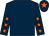 Dark blue, orange stars on sleeves, dark blue cap, orange star (Mr N Cowes & Mr B W Hills)