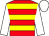Red, yellow hoops, white sleeves and cap (Mr B Lindley)