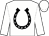 White, black horseshoe (Ruby Shoe Stables)