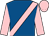 Royal blue, pink sash, sleeves and cap (Mr P F I Cole)