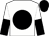 White, black disc, halved sleeves, black cap (Shaun Taylor & Michael Marsh)