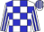 White body, blue checked, white arms, blue striped, white cap, blue striped (J Houta/s Castanheira)