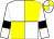 White and Yellow quartered, White sleeves, Black armlets, White and Yellow quartered cap (Pr Spiller)