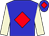 Big-blue body, red diamond, beige arms, big-blue cap, red diamond (A Walgren)