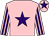 Pink, purple star, striped sleeves, purple star on cap (James Martin O'Brien)