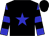 Black, blue star, black hoops on blue sleeves (Emeterio Rodriguez)