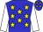 Blue, yellow stars, white sleeves (Pedro Flores)