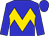 Blue, gold chevron hoop (Octavio Rojas)
