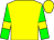 Yellow, yellow bars on green sleeves (Old Coach Farm)