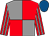 Red and grey quartered, striped sleeves, royal blue cap (Mrs Helen Mullins)