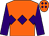 Orange, purple triple diamond, sleeves and diamonds on cap (Mr R Sansom)