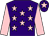 Purple, pink stars, sleeves and star on cap (Mr M Andrews)