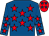 Royal blue, red stars, red cap, royal blue stars (R Turner)