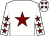 White, maroon star, maroon stars on sleeves, white cap, maroon stars (Shane Ryder)