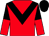 Red, black chevron, halved sleeves, black cap (No Pressure Syndicate)