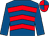 Royal blue & red chevrons, royal blue sleeves, quartered cap (JTC Racing Partnership)