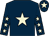 Dark blue, beige star, dark blue sleeves, beige stars, dark blue cap, beige star (South Yorkshire Building Solutions Ltd)