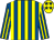 Royal blue & yellow stripes, yellow cap, royal blue stars (Chanelle Phar Ltd)