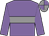 Mauve, grey hoop on body & sleeves, quartered cap (L McHugh)