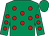Emerald green, red spots, emerald green cap (Lane Syndicate)