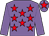 Mauve, red stars, mauve sleeves, red star on cap (Michael Beausang)