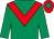 Emerald green, red chevron, red cap, emerald green diamond (Team Valor International Llc)