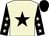 Beige body, black star, black arms, beige stars, black cap (S Esposito)
