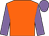 Orange, mauve sleeves and cap (Salcey Forest Stud Racing)