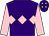 Purple, pink triple diamond, sleeves and diamonds on cap (Mr J Gould)